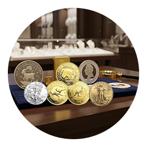 GoldSilverCoin Gold Earrings
