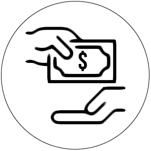 Payment by cash or bank transfer