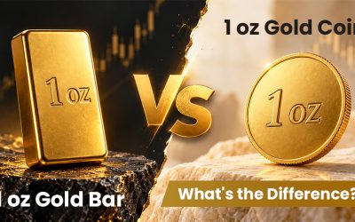 1 oz Gold Bar vs 1 oz Gold Coin: What’s the Difference?